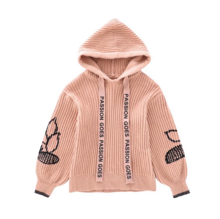 Filles adolescentes doux pull 4-14 ans filles chaudes Boutique haut vêtements enfants printemps automne vêtements d'hiver chandails enfants vêtements