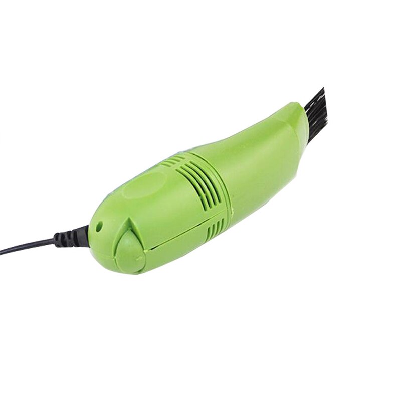 Usb Stofzuiger Mini Computer Usb Toetsenbord Borstel Computer Vacuüm Cleaning Kit Tool Verwijder Dust Borstel Voor Auto: Green