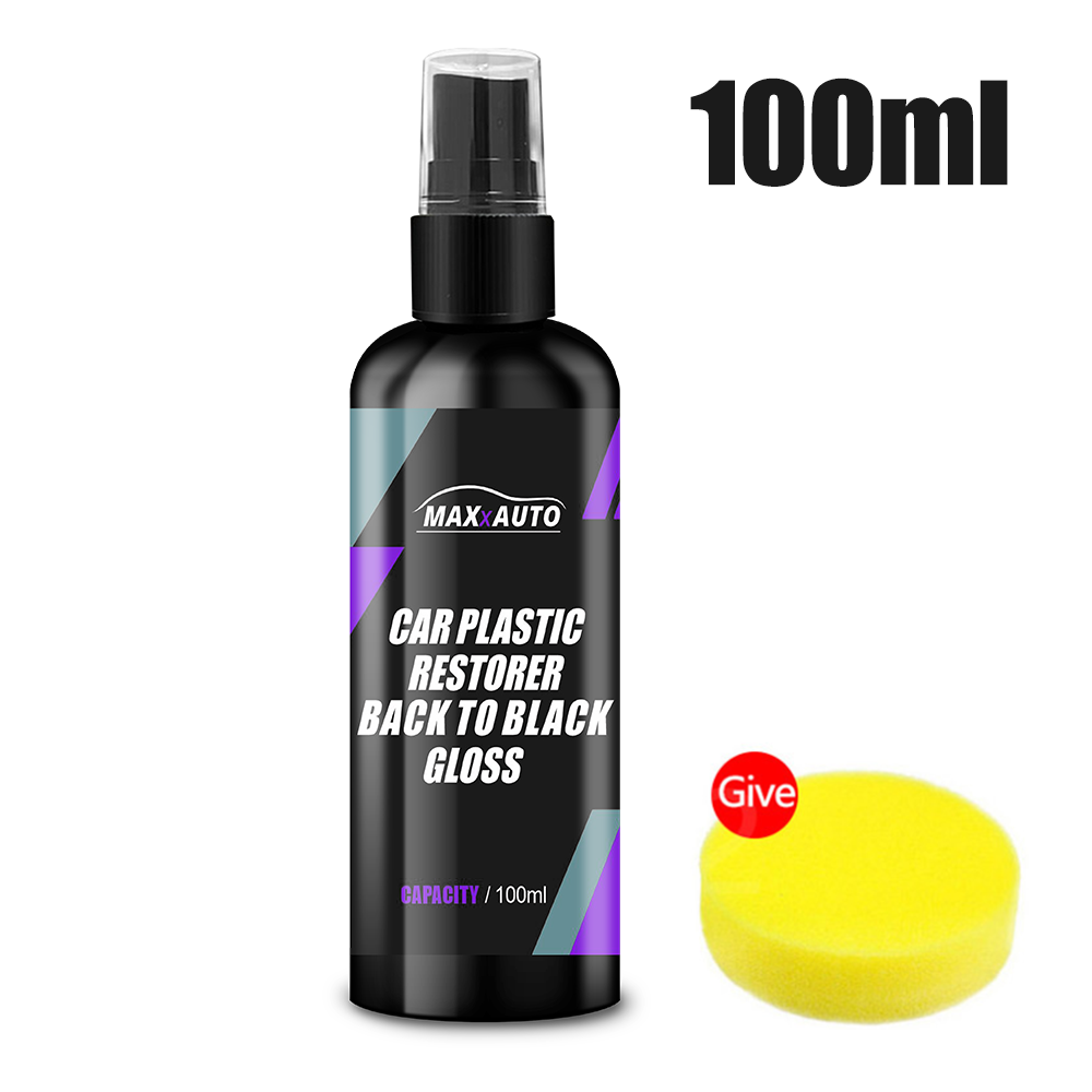 Restaurador de plástico para motocicleta, productos de limpieza de coche con brillo negro, renovador de revestimiento de reparación y pulido automático para detalles de coches: Verde militar