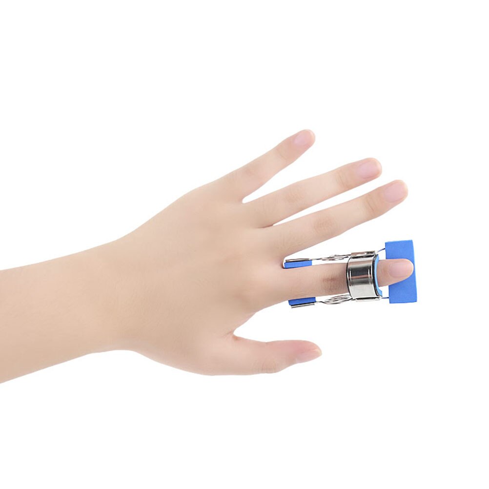 Rvs Vinger Ondersteuning Vinger Gezamenlijke Corrector Breuk Bevestiging Spalk Beweegbare Rechttrekken Hand Beschermhoes
