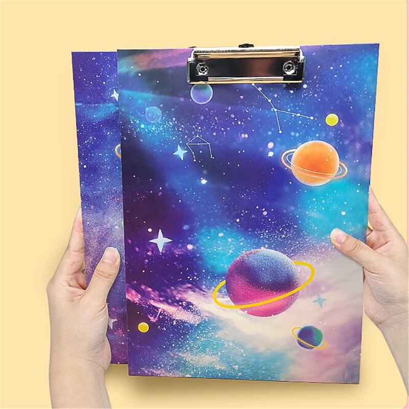 sternenklar Himmel A4 Zwischenablage Ordner Einreichung Produkte Schreiben Documen Lagerung Hinweis Papier Clip Bord Schreibwaren Papier Ordner Pad