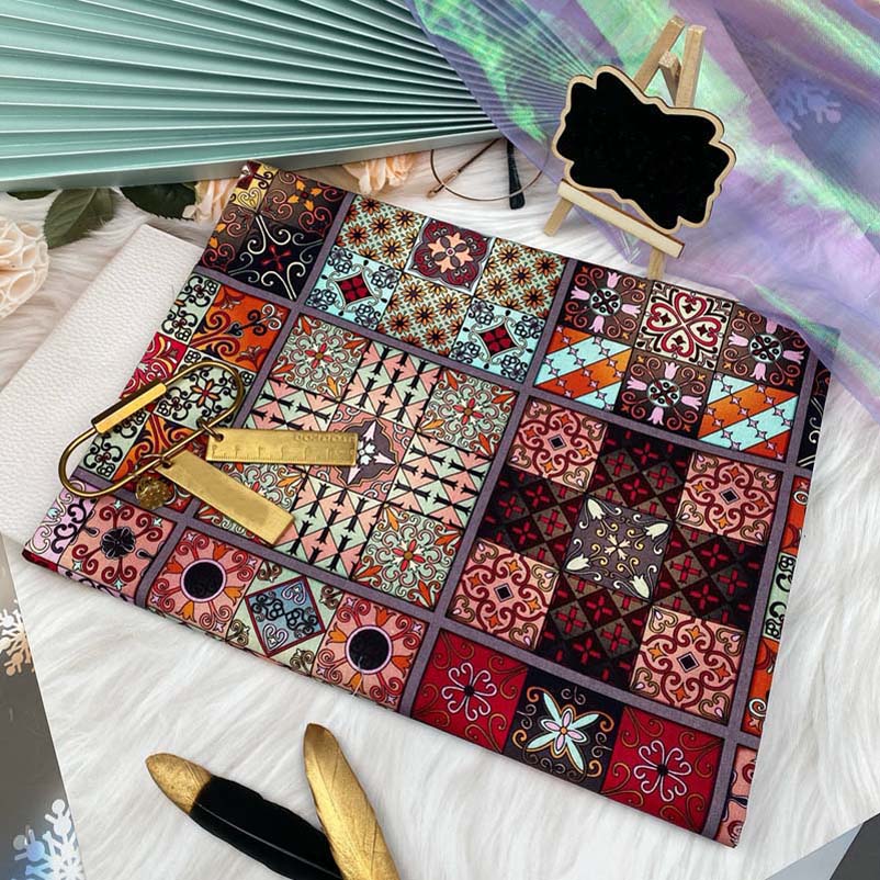 Tissu en coton Mandala indien, Textile bohémien, décor Vintage, pour bricolage, accessoires faits à la main, sac, robe, vêtements par demi-mètre