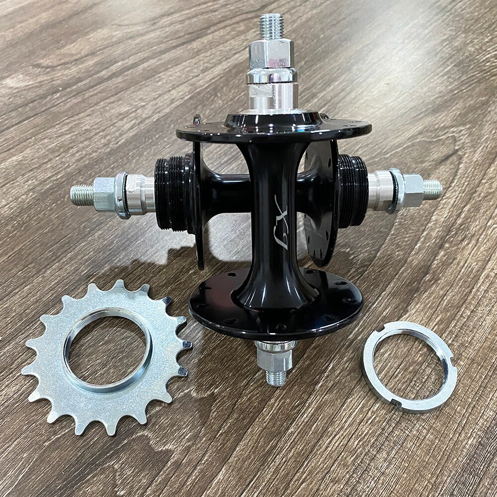 XJ Front 20 Holes Rear 24 Holes Ride Backwards Wearable Flat Strips Fixie Bike Track Fixed Gear Bicycle 32H 36H Cycling Hub