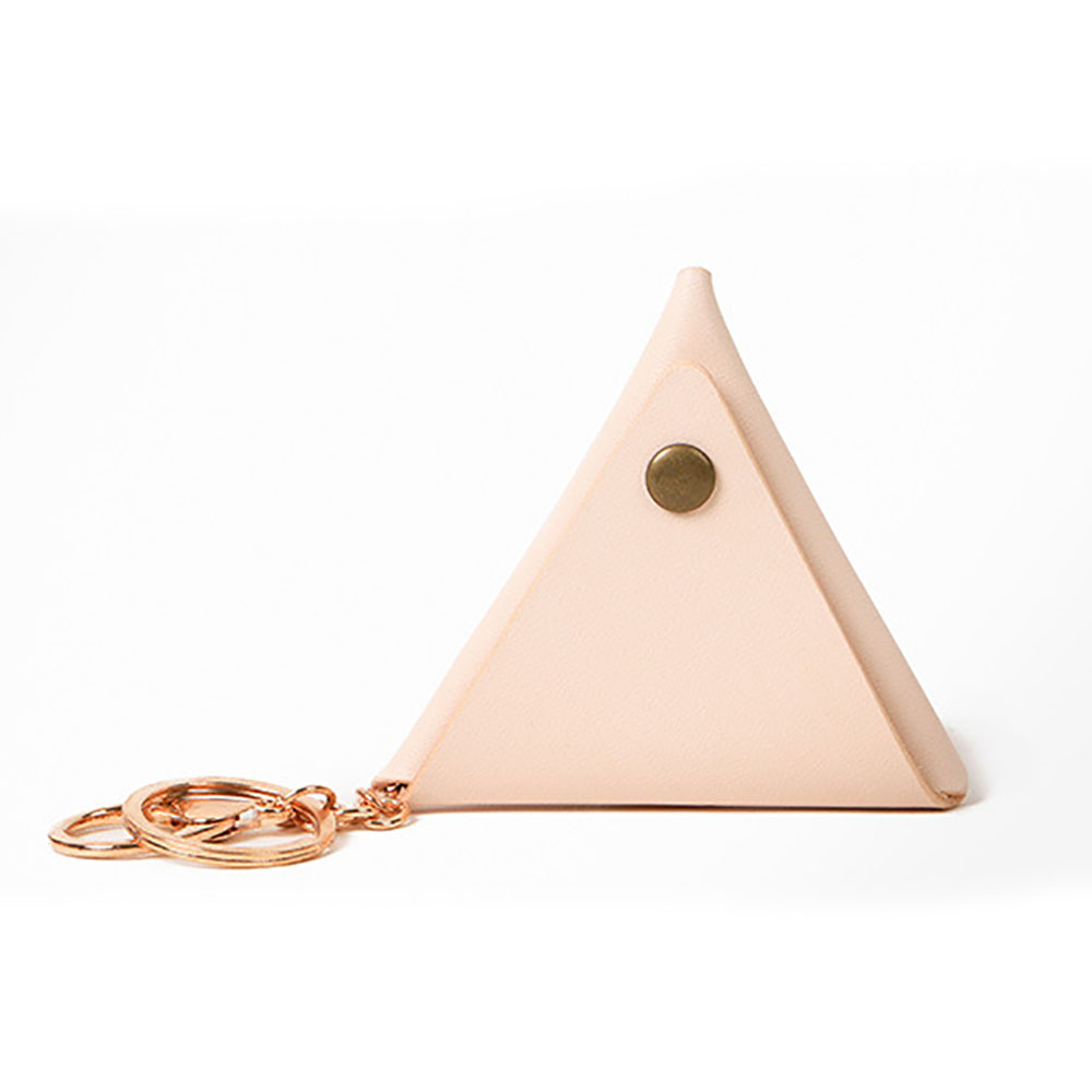 Lychee vida triangular en forma de monedero patrón de costura de cuero acrílico plantilla DIY hecho a mano leatcraft suministros