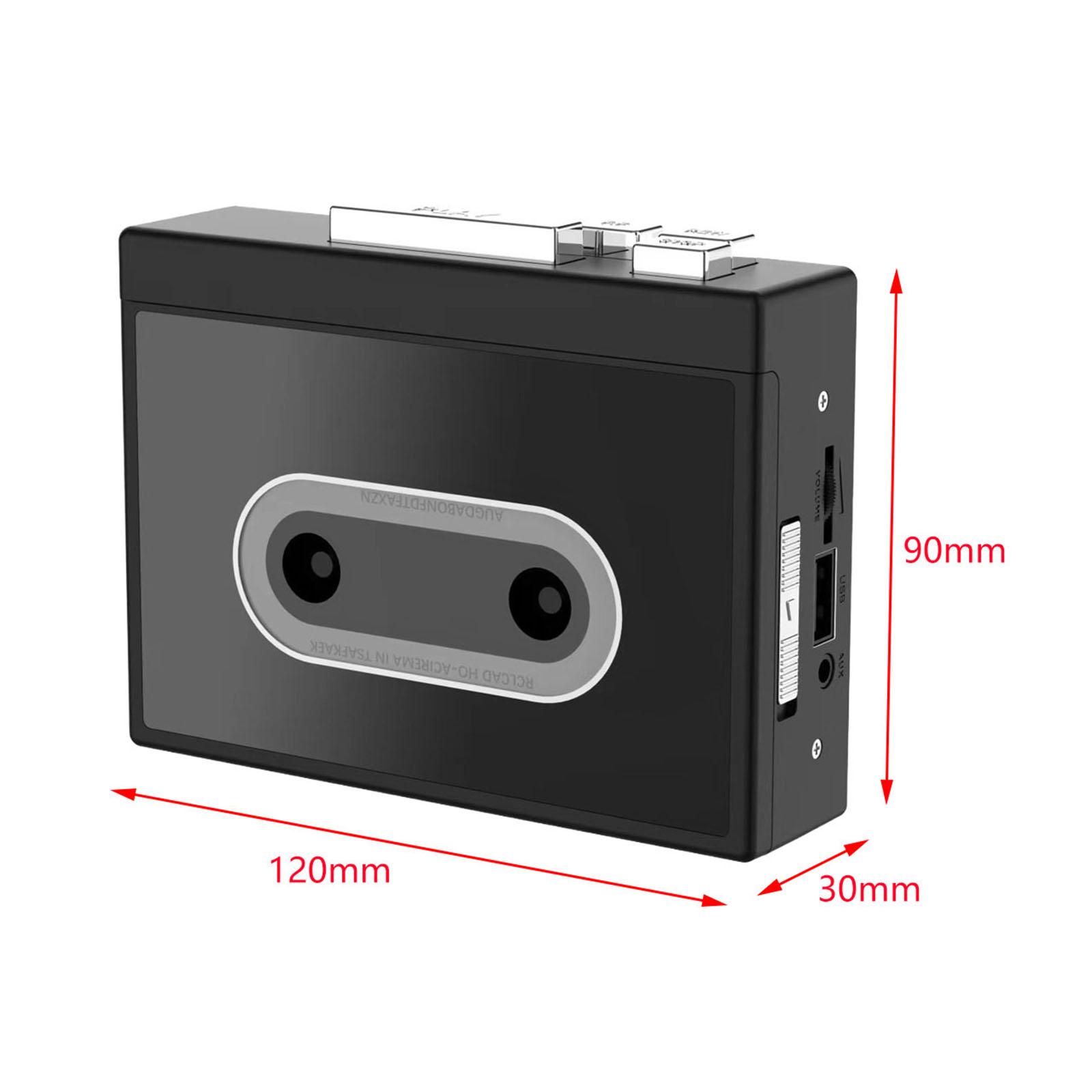 Cassette Player Full Stereo Sound U Disk FAT32 DC 5V 128KPS Durable Tape Recorder Cassette for Music Language Learning Home