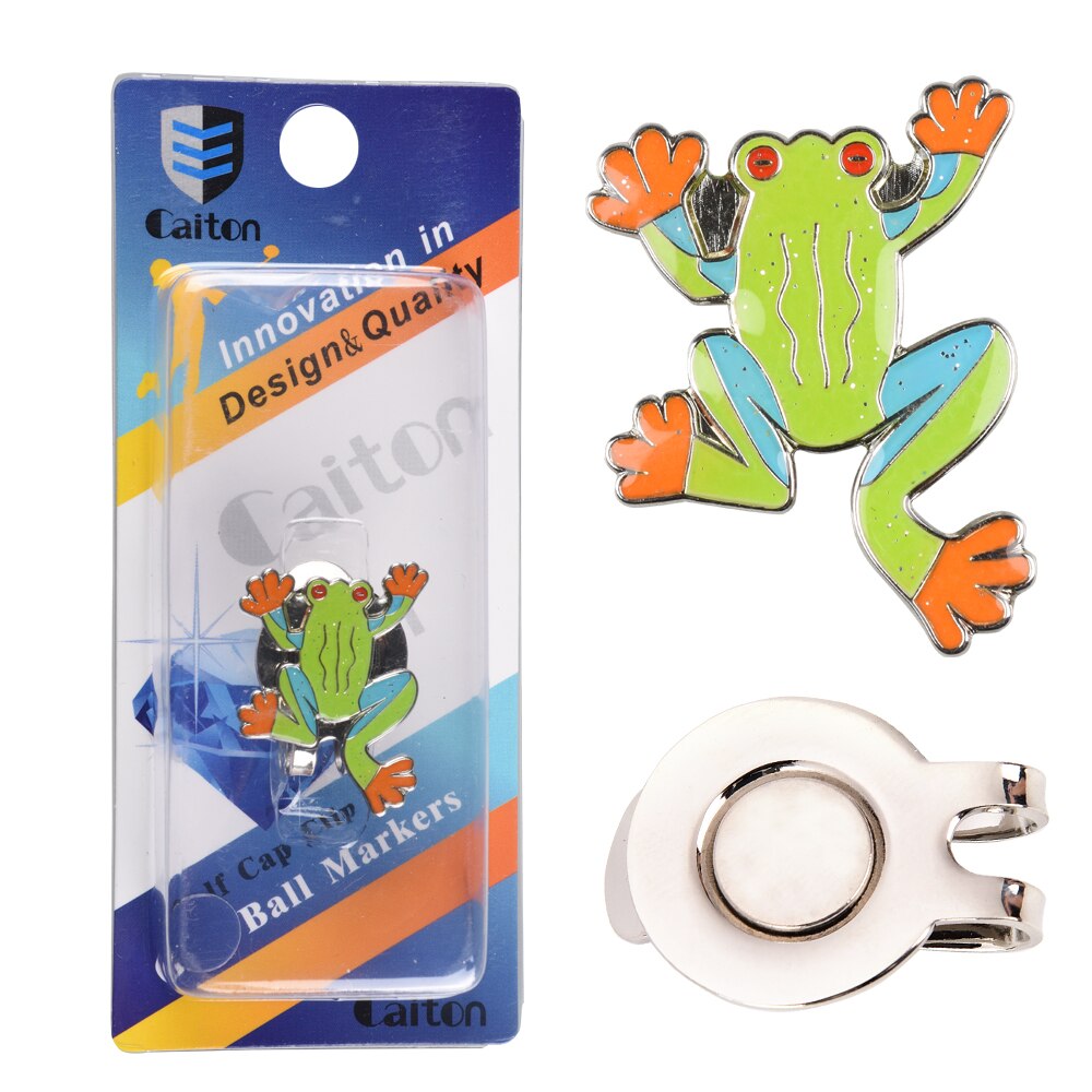 1Pcs Golf Ball Mark+Golf Hat Clip Magnetic Alloy marker golf accessories Golf Cap Clips Golf Training Aids: 4