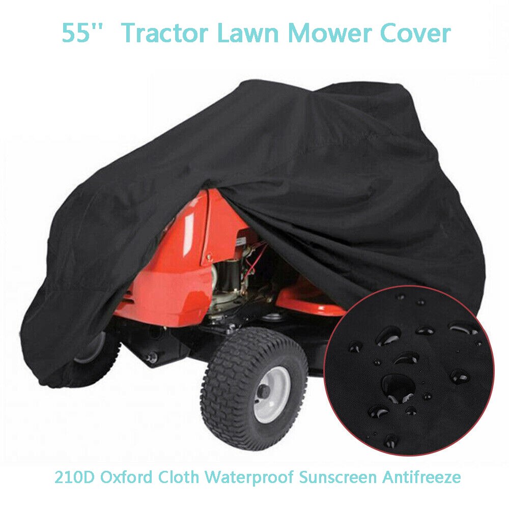 55 ''traktor Abdeckung 210D Oxford Tuch Wasserdichte Sonnencreme Frostschutz Traktor Rasenmäihr Abdeckung