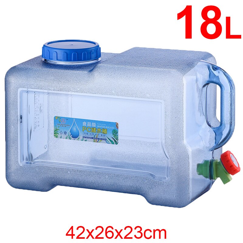 UPORS Portable Water Storage Containers with Faucet Large Water Bucket Jug Tank for Camping Outdoor Hiking BPA-Free: 18L