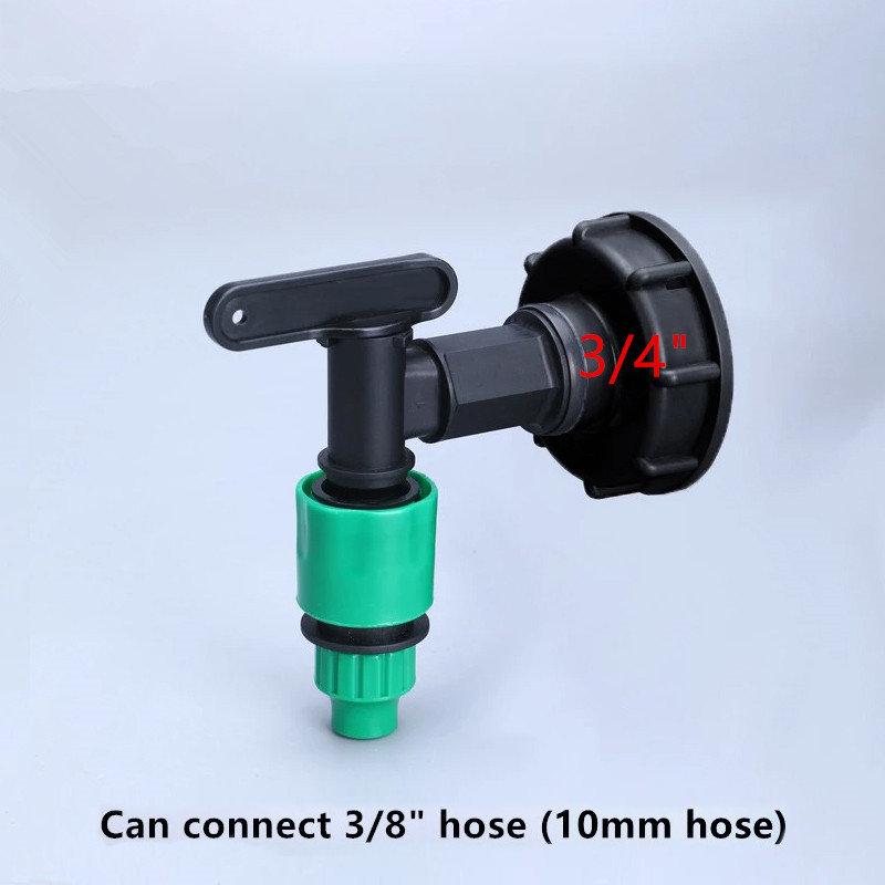 IBC Tank Valve Adapter Hose Garden water Connector 60mm Coarse Thread Replacement Valve Fitting Parts: Silver