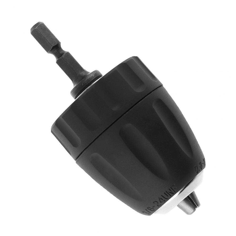 3/8-24UNF 0.8-10mm HSS autobloquant perceuse mandrin Impact marteau Conversion porte-foret avec poignée ronde bielle
