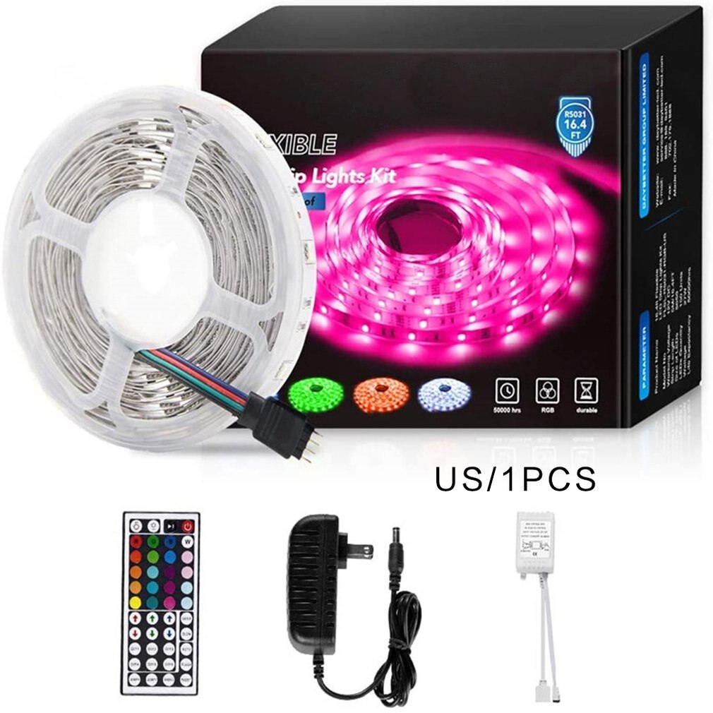5m Light strip light strip with 150-led light belt 12V 5050rgb light belt set waterproof light belt set: Default Title