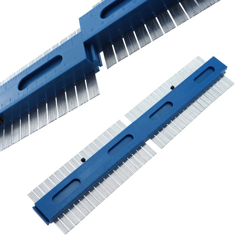 2 Pieces Metal Contour Gauge with Angle Connector Profile Gauge Shape Duplicator Precisely Fast Copy Irregular Shapes for Perfec