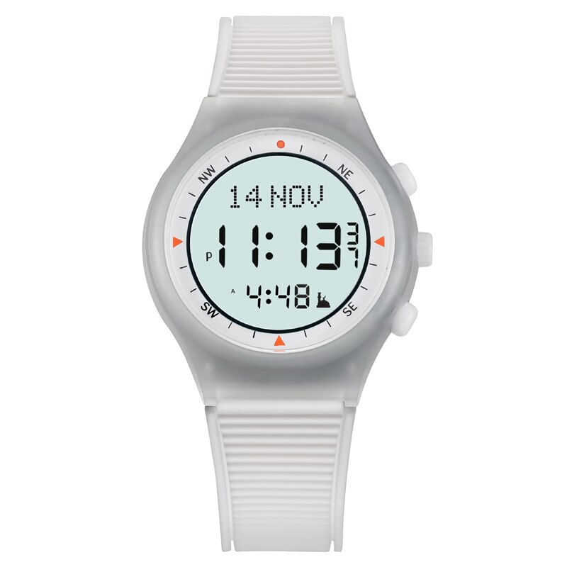Alfajr Tijd Horloge Voor Islam Gebed Ondersteuning Arabisch Engels Taal Beste Moslim Azan Klok Met Automatische Qiblah Athan Alarm: white