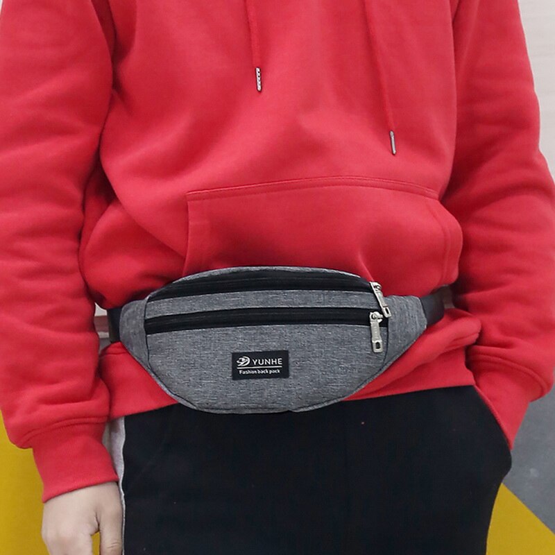 Riñonera a la para hombre y mujer, bolso informal con cinturón grande, bolso de viaje para teléfono, bolso cruzado para el pecho