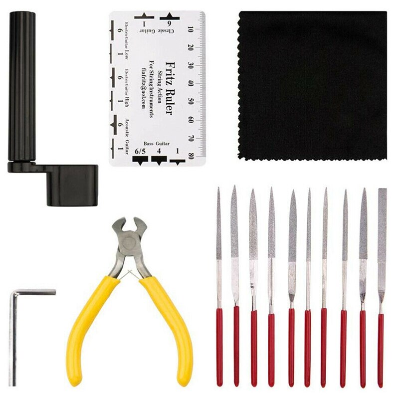 33 Pcs Guitar Maintenance Kit - Luthier Setup, Repair & Tuning Tools - Wrench Set