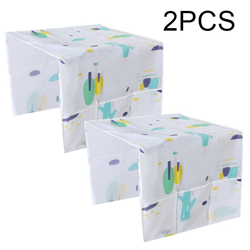 1/2pcs Dustproof Mat for Home Appliances Fridge Washing Machine Dust Cover with Storage Pockets HKS99: 2PC