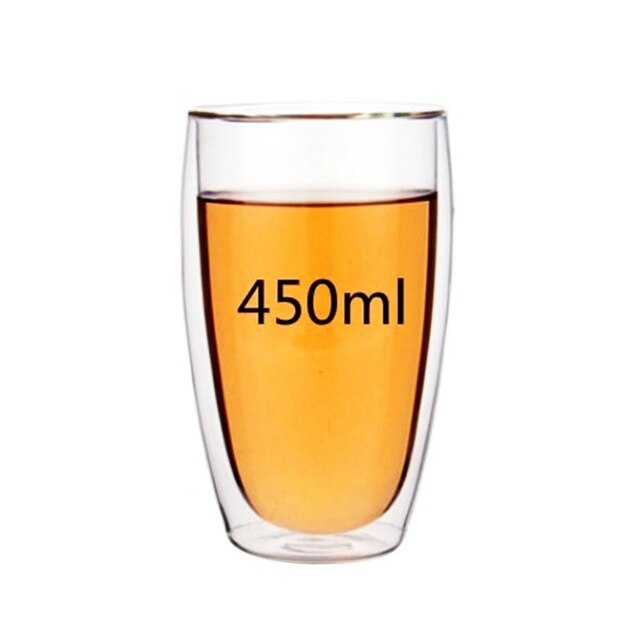 Loodvrije handgemaakte waterfles koffiekopjesset hittebestendige dubbelwandige glazen beker bier handgemaakte bierpul thee whisky glazen beker: Scgrblb -450ml