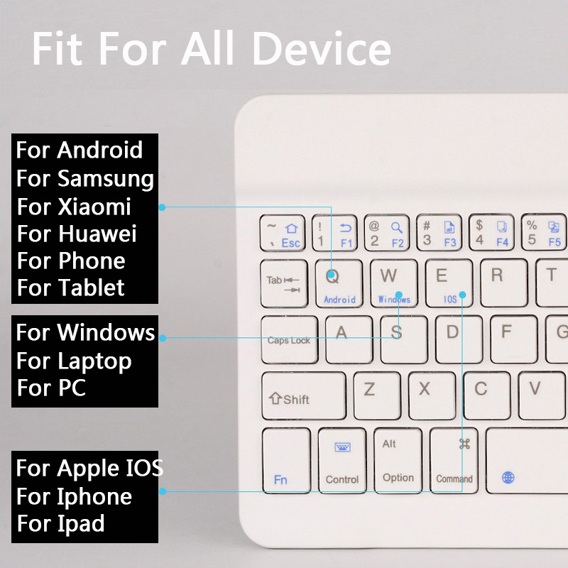 mini Keyboard Wireless Keyboard Wireless Bluetooth Keyboards For Ipad Android Tablet PC For Iphone Mobile Phone Windows Laptop