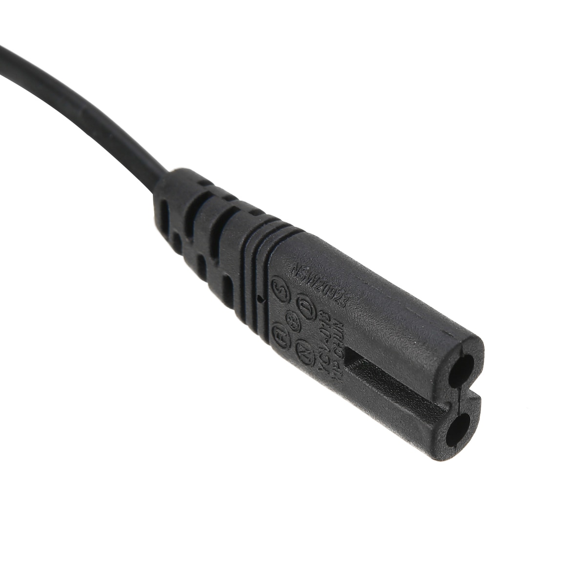 1pc 0.6M 2ft 2Pin AC Power Supply Cable Cord Lead Wire EU Plug For Desktop Laptop