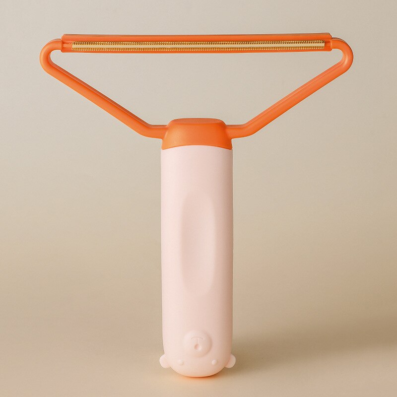 Rasoir Portable anti-peluches, rasoir manuel pour vêtements, canapé, tapis, tissu, brosse, réutilisable, outils de nettoyage domestique: Orange