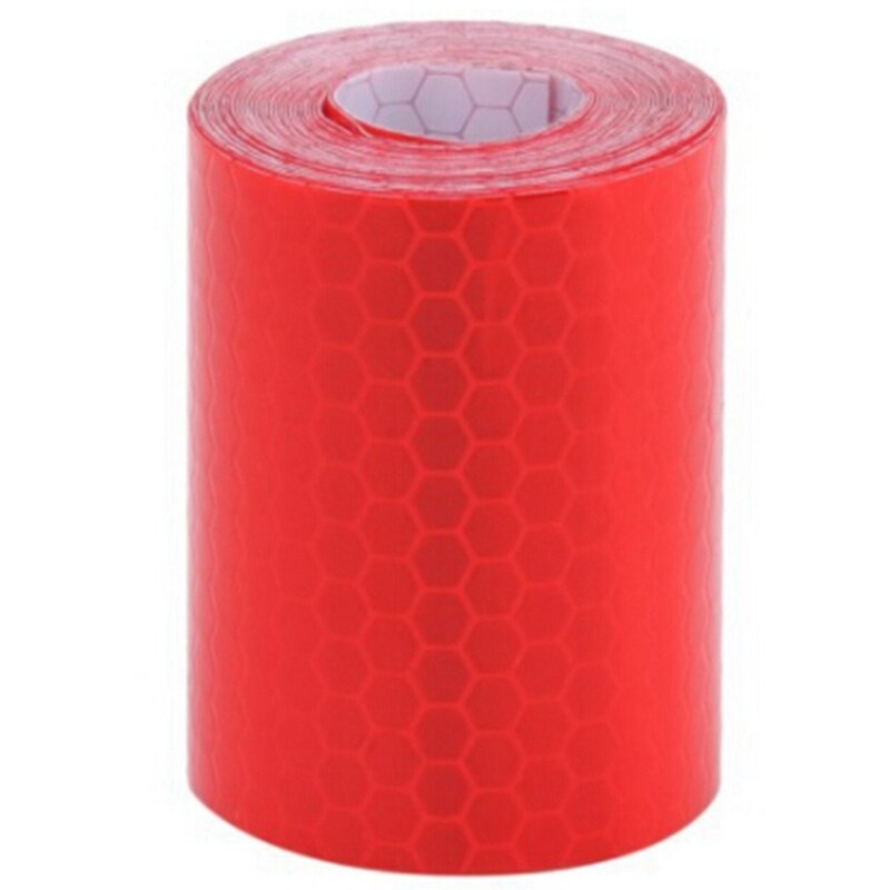 Auto motorfiets folie baby auto sticker veiligheids reflecterende strip sticker 5*100cm auto-styling zelfklevende waarschuwingstape: Rd