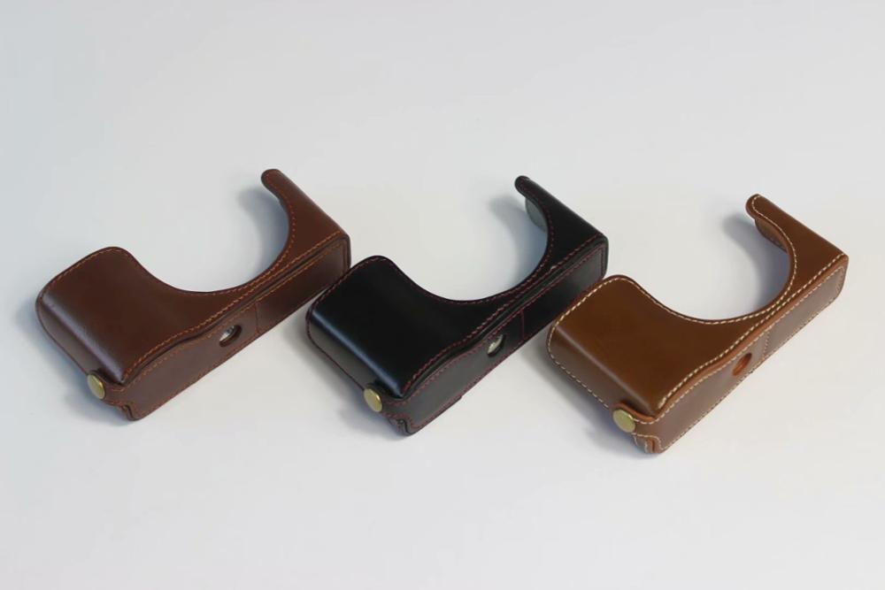 PU Leather case Set Cover Camera Half Bag Bottom Case For Ricoh GR III GR3 With Battery Opening