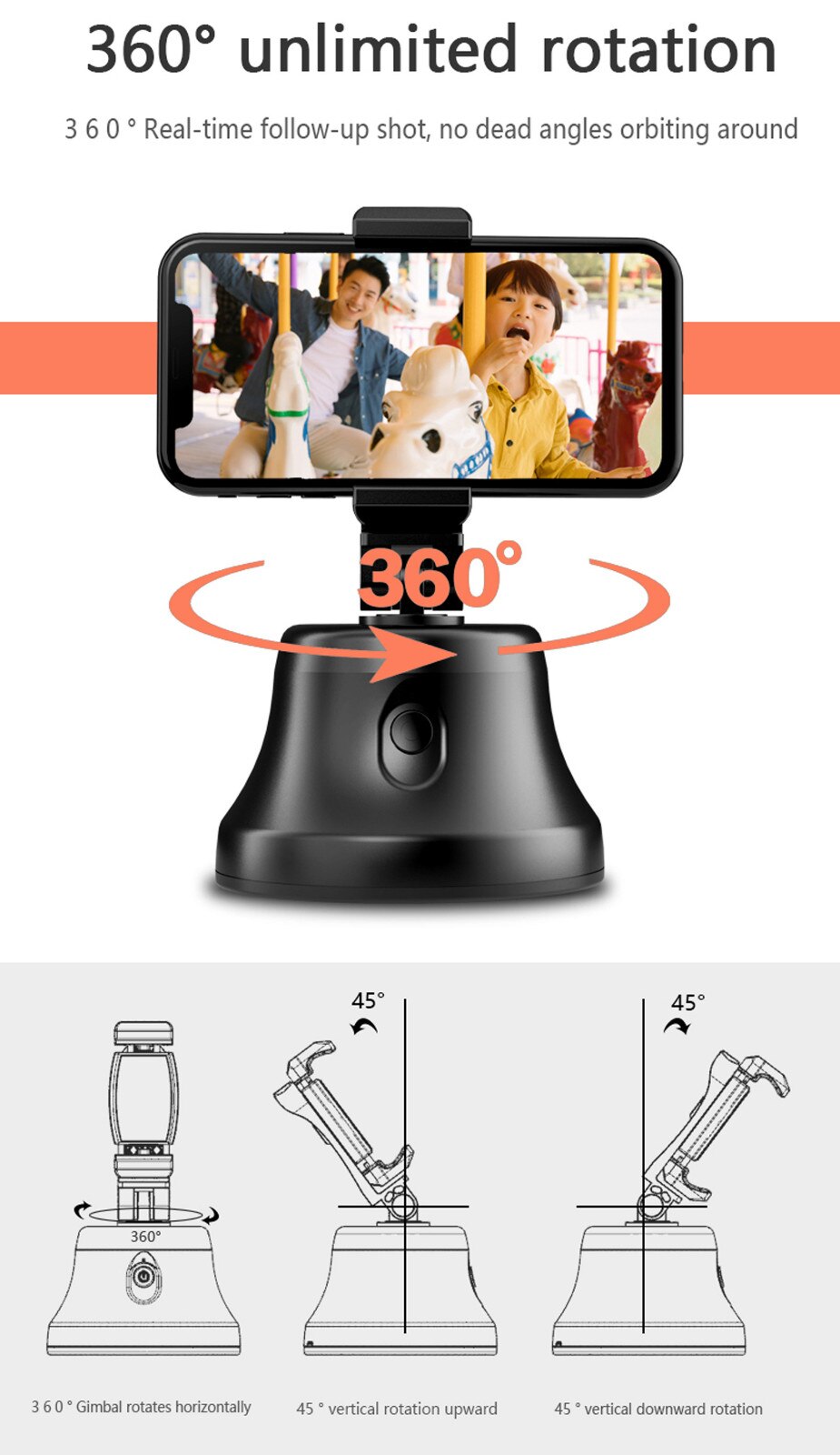 NEUE Smartphone Gimbal Stabilisator Handheld Smart Schießen 360 ° Rotation Gesicht Tracking Selfie Stick Bluetooth Für iPhone Xiaomi