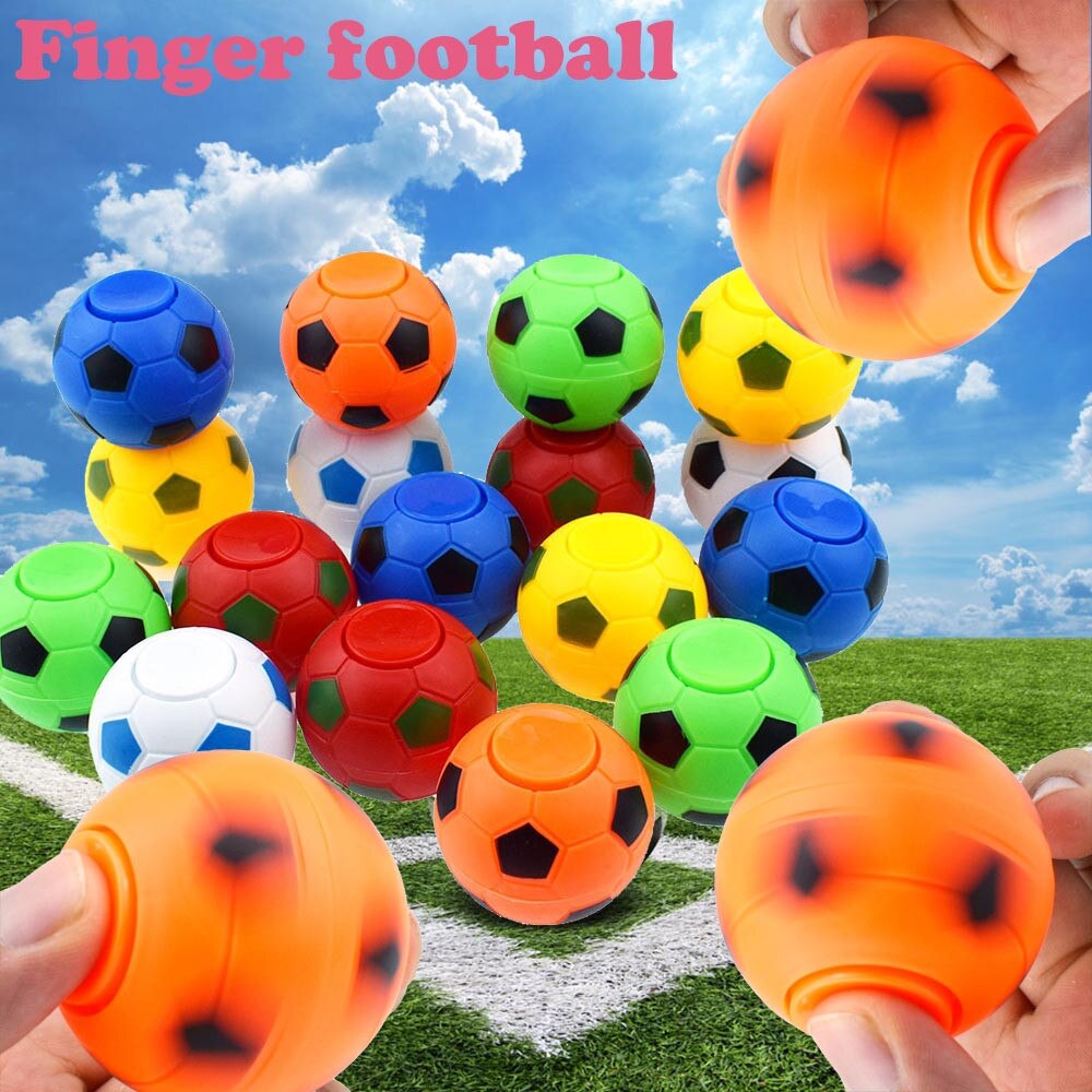 Jump Spinner Vinger Hand Voetbal Game Spinner Focus Adhd Edc Stress Speelgoed Gyro Speelgoed Sport Vinger Grappig speelgoed # P30