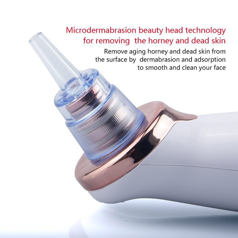 6/5Head Electric Blackhead Remover Pore Acne Pimple Removal Vacuum Suction Face Nose T Zone Deep Cleaner Machine