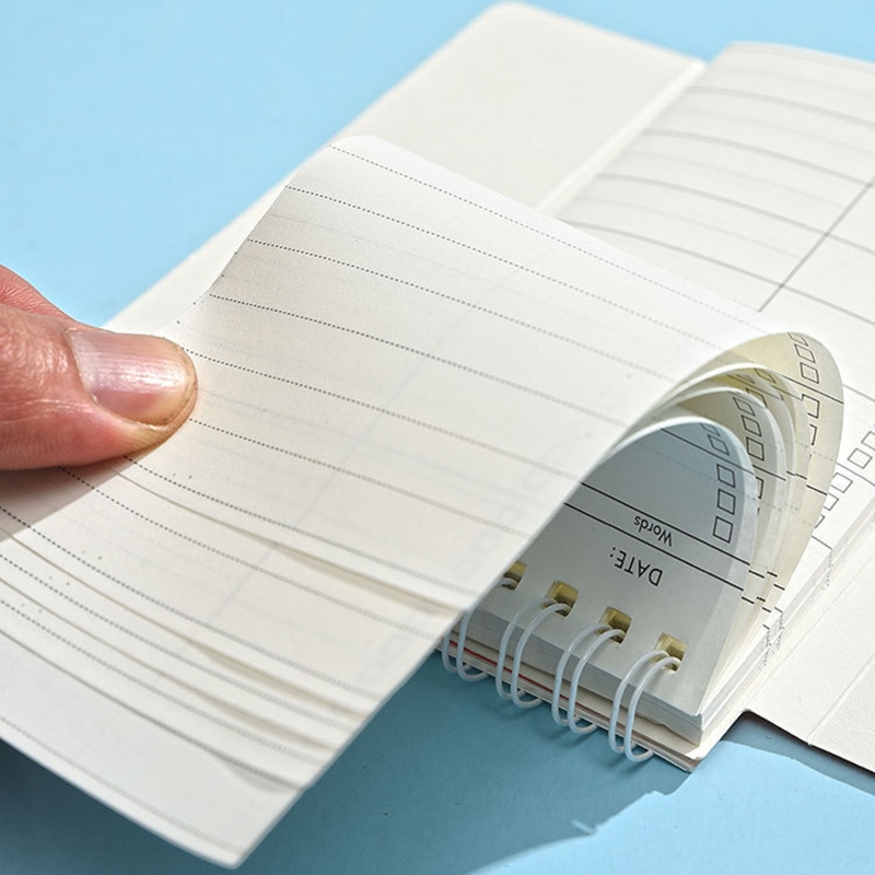 Mini carnet de Notes en spirale, livre de mots anglais, carnet de poche, Notes d&#39;écriture, 85DD, 87 feuilles