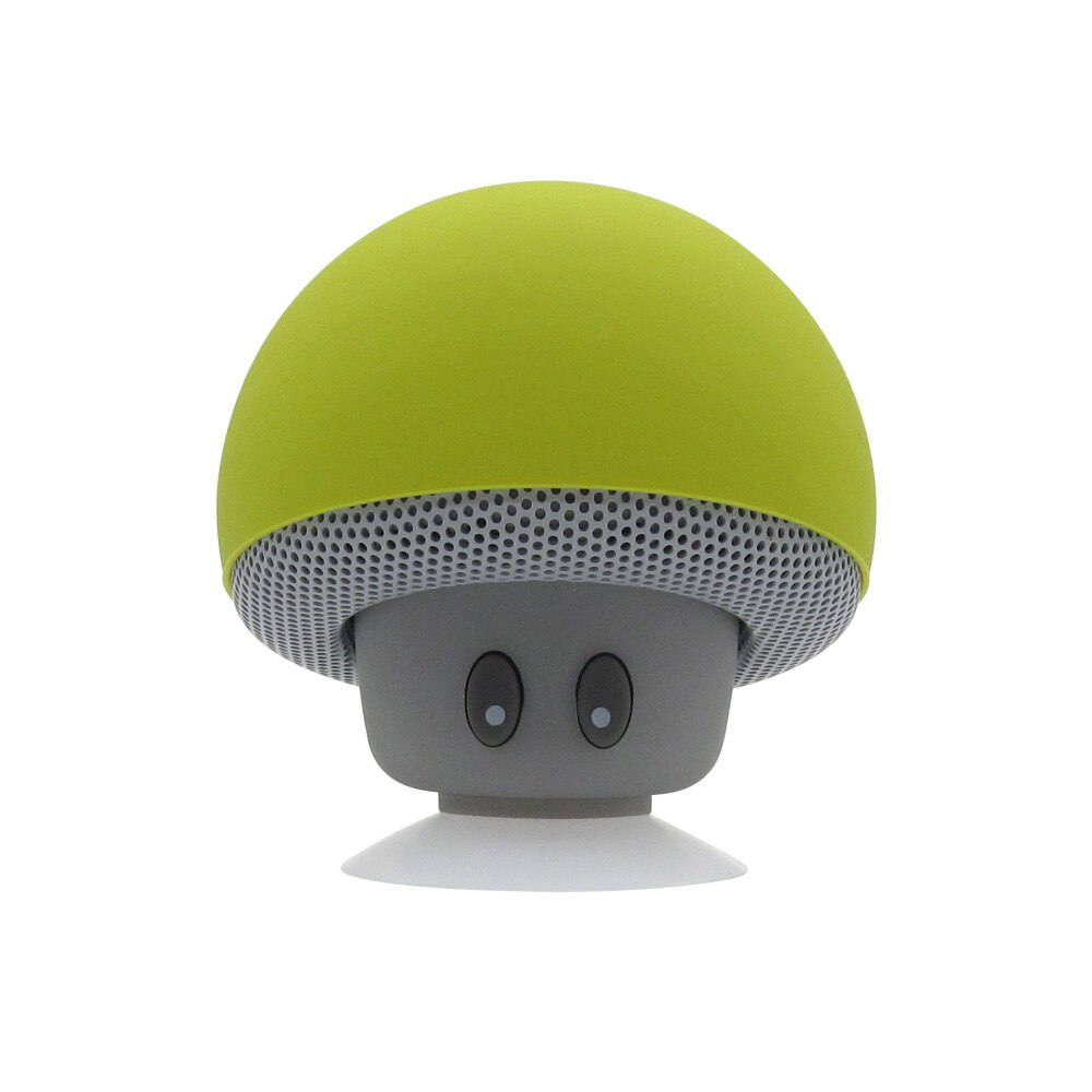 Draagbare Speaker Draadloze Bluetooth Paddestoel Met Microfoon Mini Speaker Voor Computer Telefoon Stereo Waterdichte Mini Speaker: green