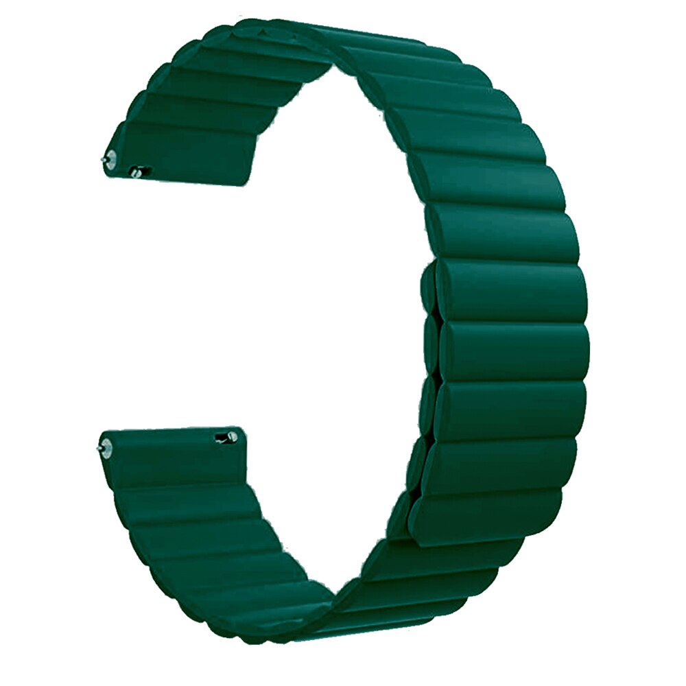 Magnetisk reim for oneplus smartwatch klokkebånd silikonarmbånd for en pluss klokke sportserstatning armbånd correa: Grønn