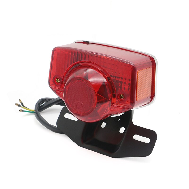 Bakljus bakljus stopp broms lampa w/ lampa 6v 12v för honda  ct70 ct90 ct125 xl70 cl70 cl90 trail 70 moped  sl70 s90 skoter
