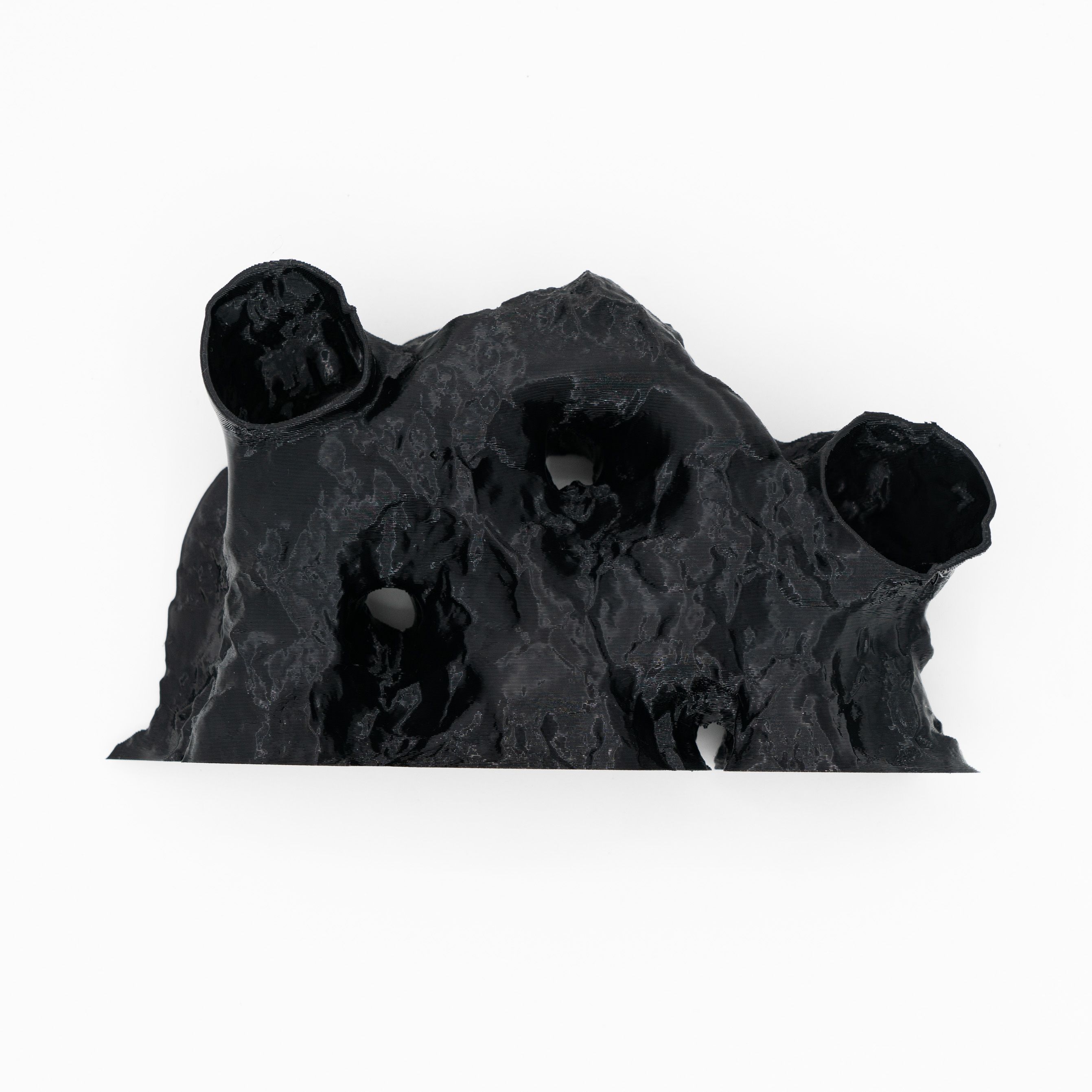 Fish Tank Underground Cave for Fish Shrimp Reptile Shelter Hiding Houses, Landscaping Ornaments 3D Printing Aqaurium Decorations: S / WHITE