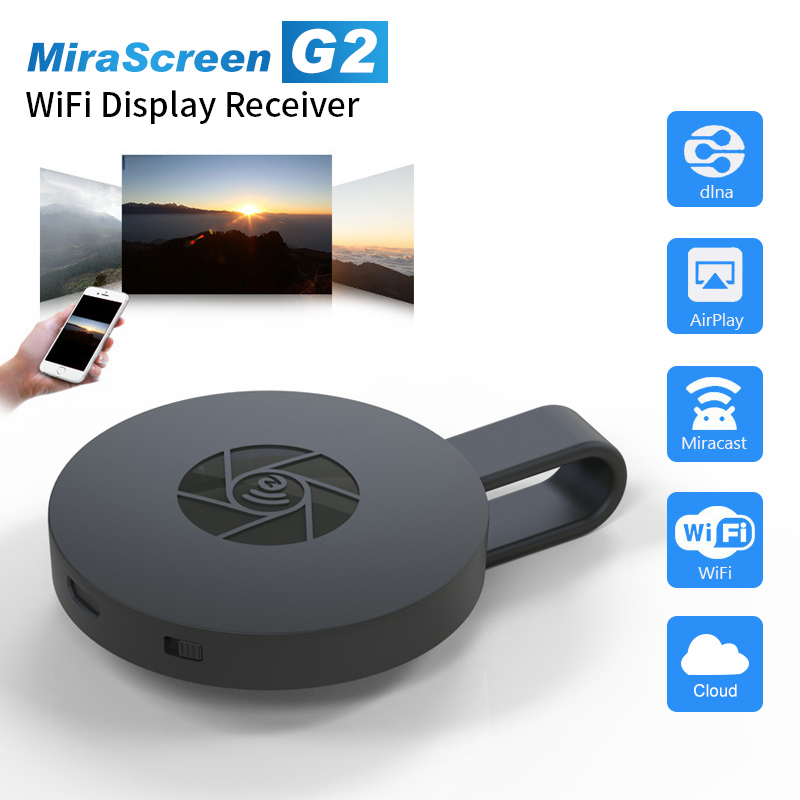 MiraScreen G2 TV Stick Wireless WIFI Display Ontvanger DLNA Dongle 2.4G 1080P HD TV Dongle Plug & Play verbinding HDMI naar projector