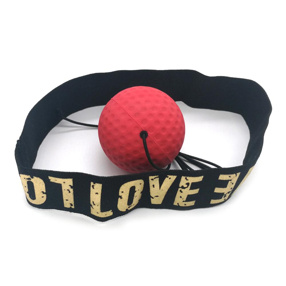 saco de boxeo Boxeo pelota de reflejo Banda de cabeza peleando Bola de velocidad a fuerza de reacción de ojo mano conjunto de entrenamiento estrés gimnasio de boxeo.