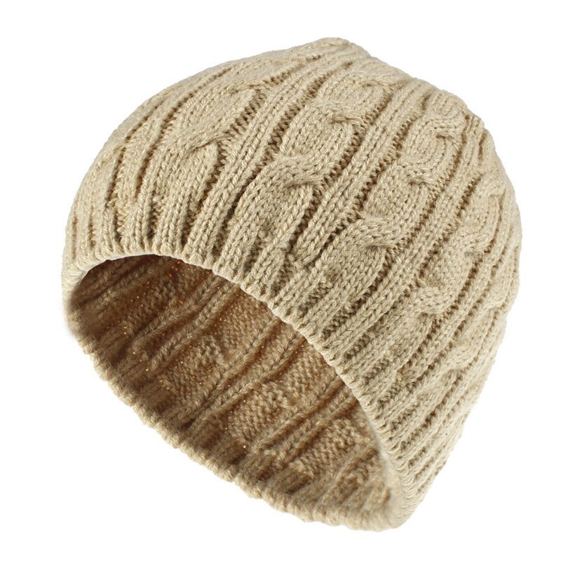 Gorrito de lana de colores sólidos para hombre y mujer, gorrito suave y cálido de punto, sombreros Calavera, gorros de esquí, Otoño e Invierno
