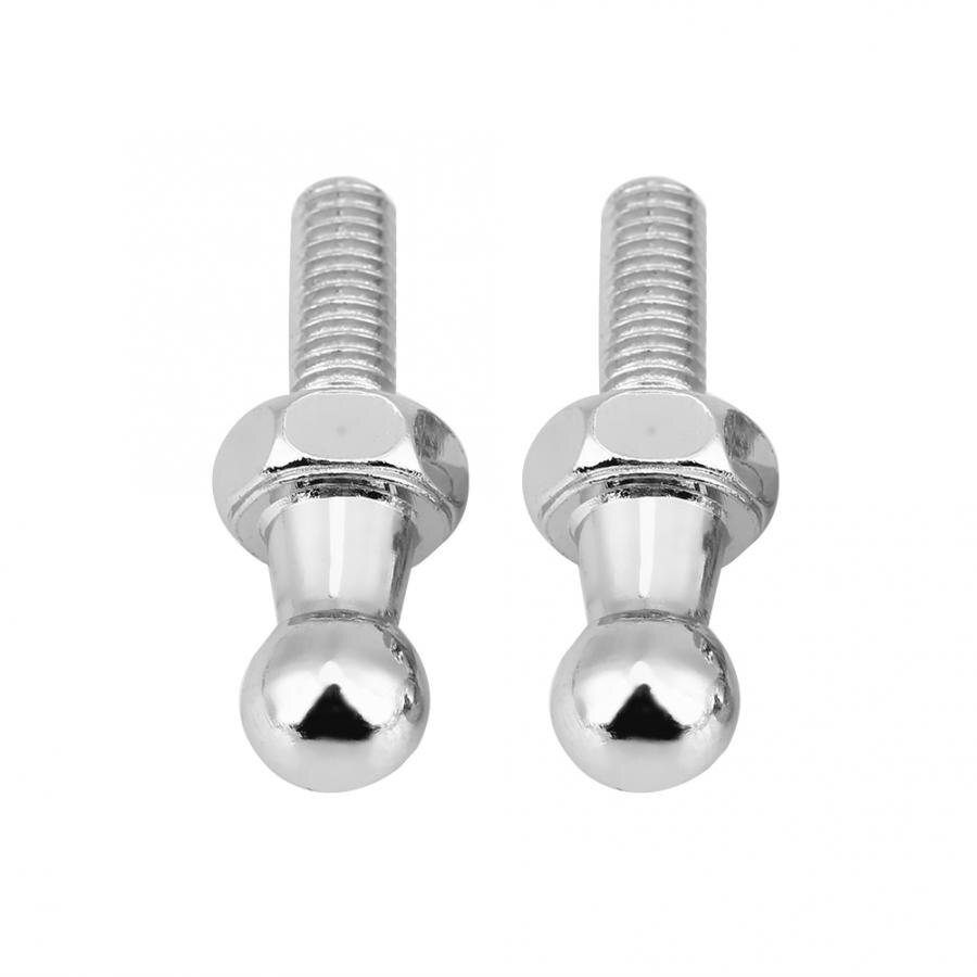 2 stuks Auto Rvs Ball Stud Bolt M6 voor Gasveren Bal Ended Motorkap Auto Accessoires wiel moer