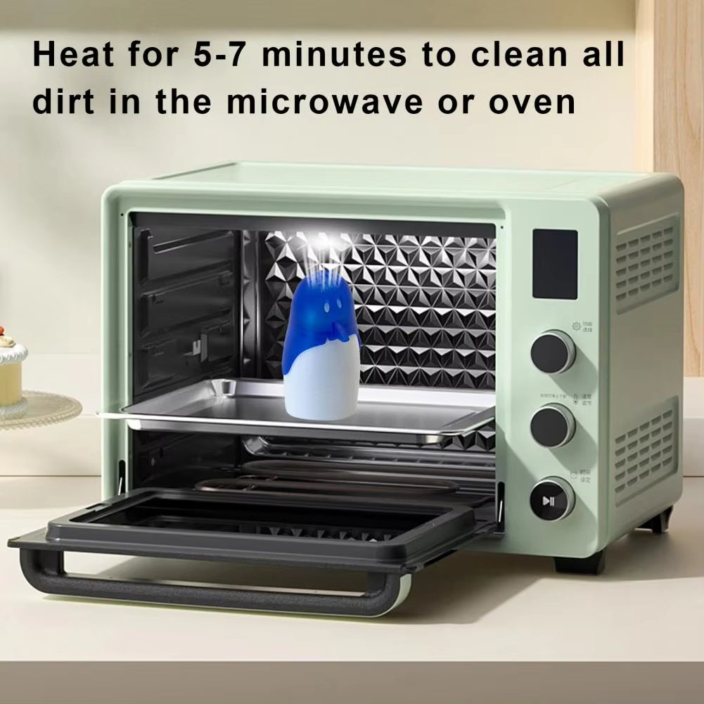 2 kpl pingviinihöyrypuhdistin mikroaaltouunille, keittiökoneelle, vaivaton desinfiointi vedellä, helppo puhdistaa, välttämätön työkalu