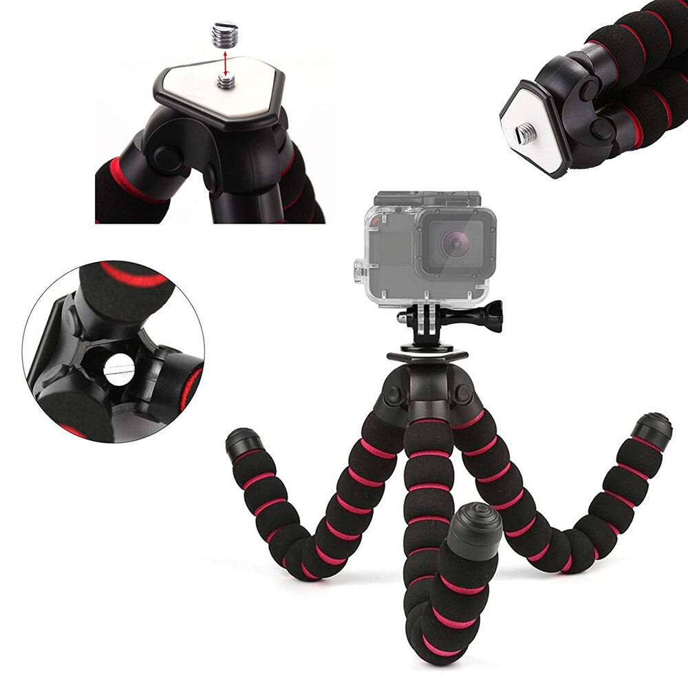 Support de trépied flexible poulpe Support Selfie Extensible Support de Montage Pour Nikon D3100 D3200 D3300 D3400 D3500 D4 D4s D5 D500