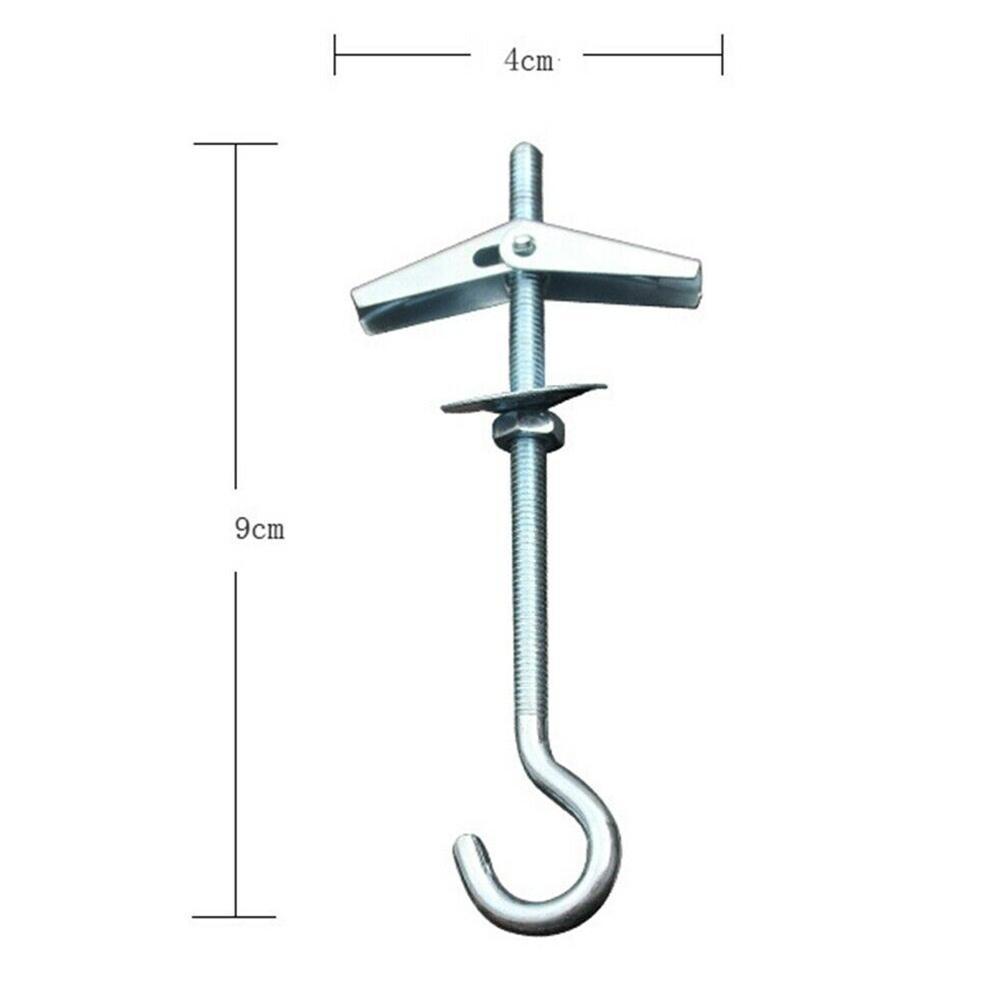Carbon Steel Plasterboard Ceiling Wall Spring Toggle Bolts Hook Hanger Threaded Spring Hooks With Toggle 5/10pcs m4x90 Bolt P9S9