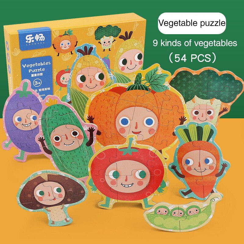 Bambino Grande Pezzo di Puzzle Puzzle di Puzzle Per Bambini di Educazione Precoce Beneficio Intelligenza Giocattolo di Puzzle Animale Di Puzzle Ragazzo Regalo di Puzzle Giocattolo: 11