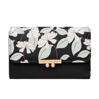 zero wallet small fresh wallet women short three folding Korean version of the lovely student wallet free of: The picture color 2