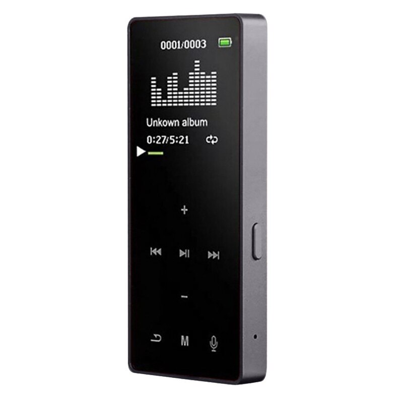 Metalen Bluetooth Mp4 Speler Met Led Screen Ingebouwde Luidsprekers Radio Recording E-book Muziek Video Afspelen A50