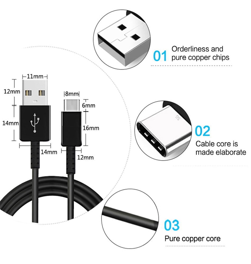 Snelle Opladen Lader Voor Samsung A51 A71 A70 A50 A50s A20 A30s A40 A21S A41 S10 S20 Note 8 9 10 Type C Usb Snellader Kabel