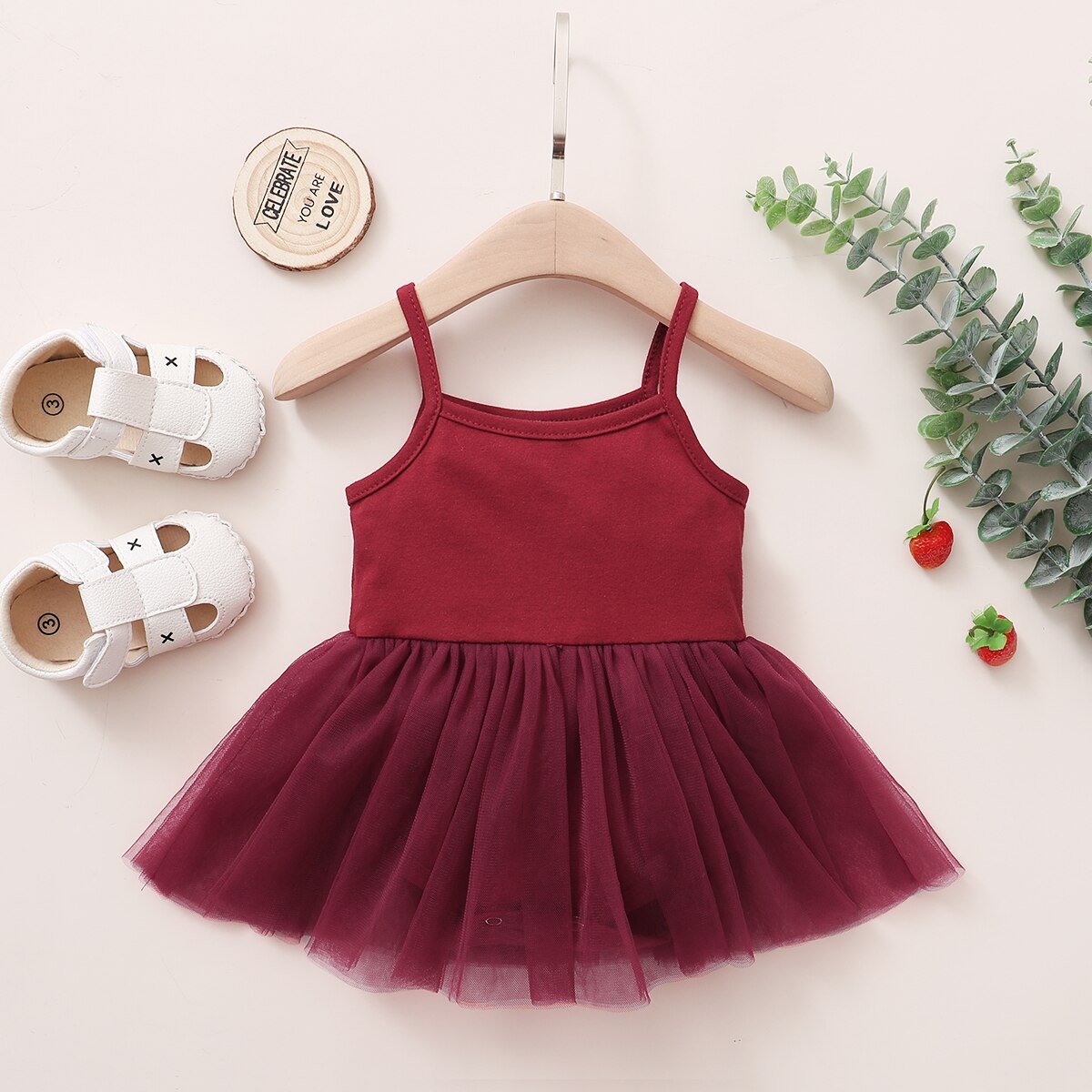 Baby Effen Kleur Romper, Zomer Baby Meisjes Zoete Stijl Mesh Splicing Mouwloze Jarretel Rokje Jumpsuit