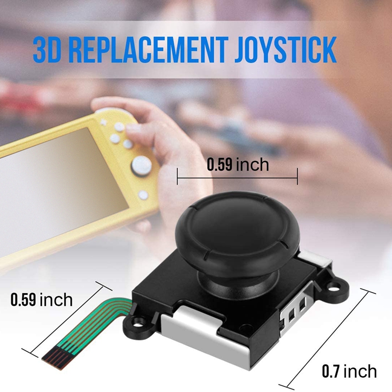 Pour le remplacement de manette Joycon, pour Nintendo Switch Joy Con Grip accessoires, manette de remplacement 3D,(24 pièces)