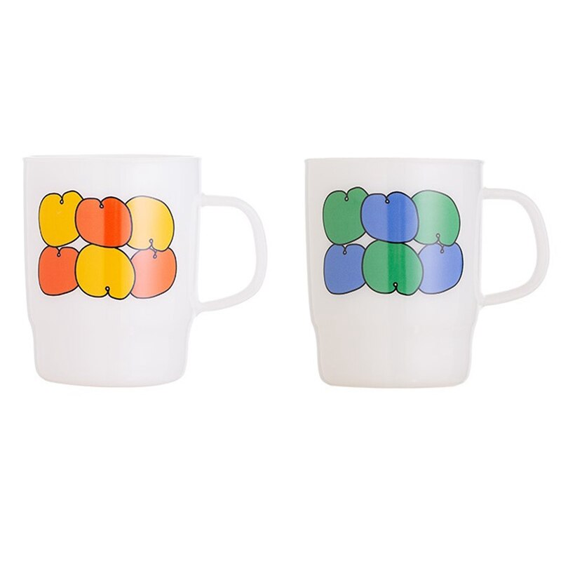 Nordic Glas Koffie Mok Vintage Hoge Temperatuur Weerstand Thee Kopjes Melk Cup Met Handvat Home Office Water Cup