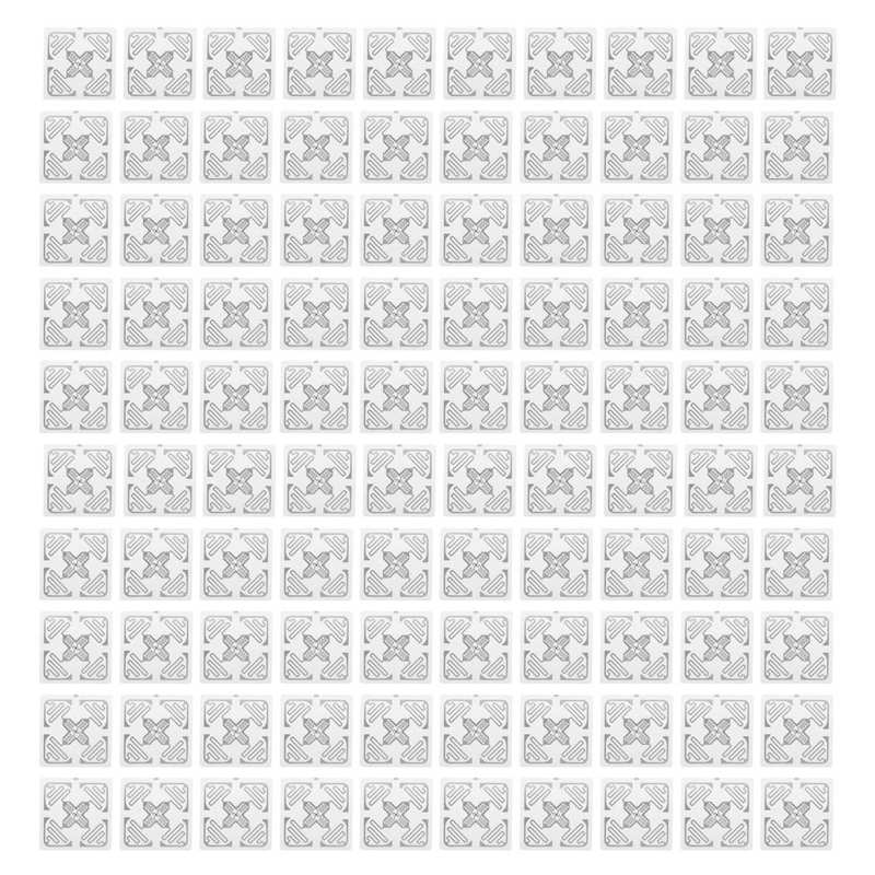 100pcs UHF RFID Labels 860-960MHz Electronic Indentification Tag for Warehouse Assets Management 50x50mm