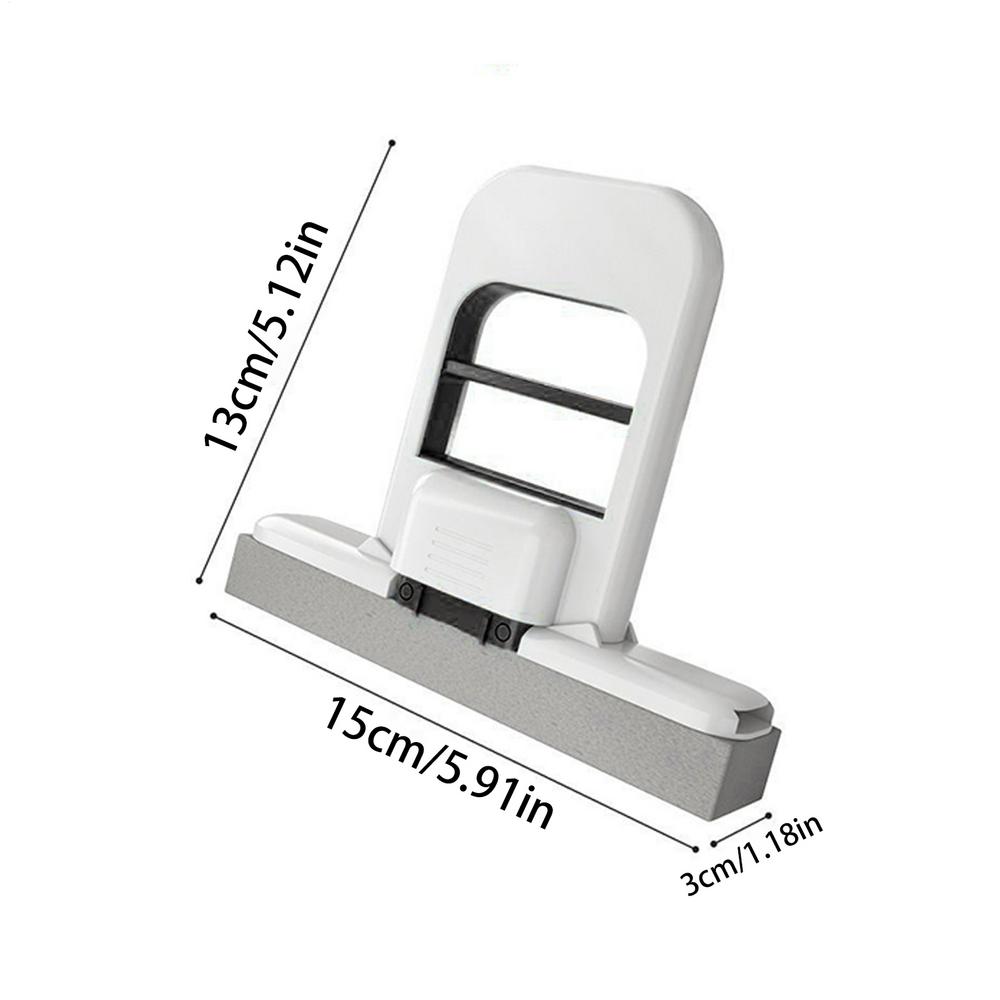 Portable Mini Cleaning Mop Small Desktop Cleaning Short Handle Mop With 3 Replacement Sponge Heads Housekeeping Tool For Corners: WHITE
